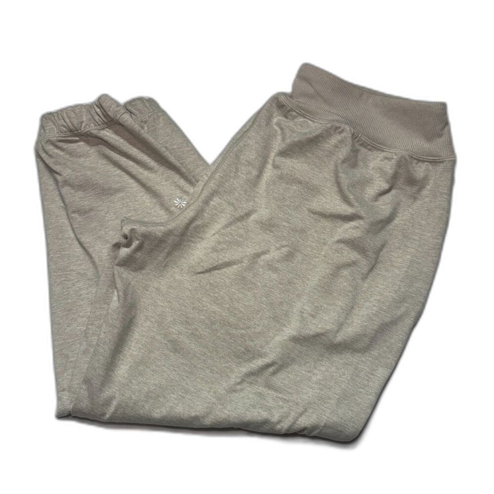 Athleta SoftLuxe High Rise Jogger Womens M Petite Gray Yoga Pants 410880